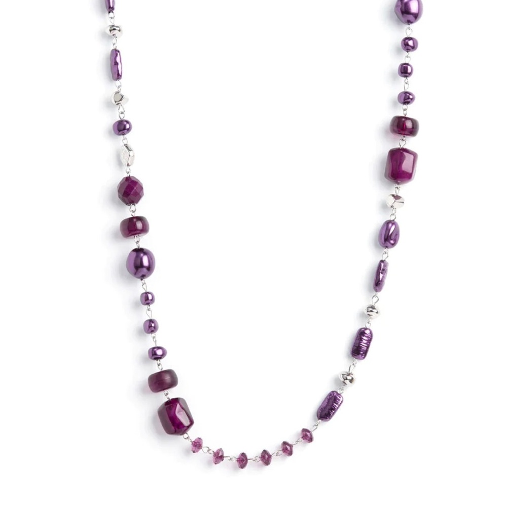 Juicy Gossip Purple Necklace
